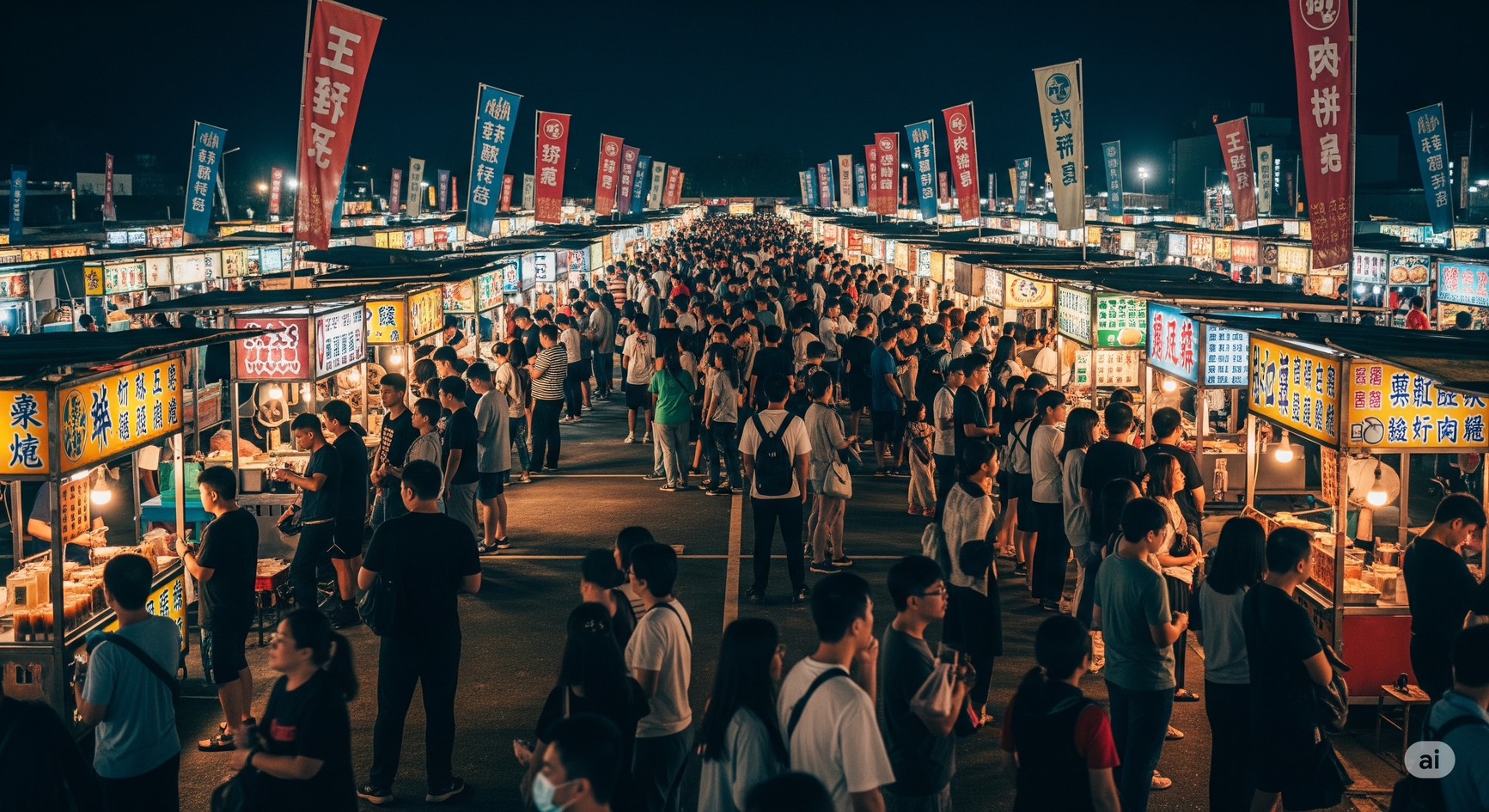 台灣夜市背景